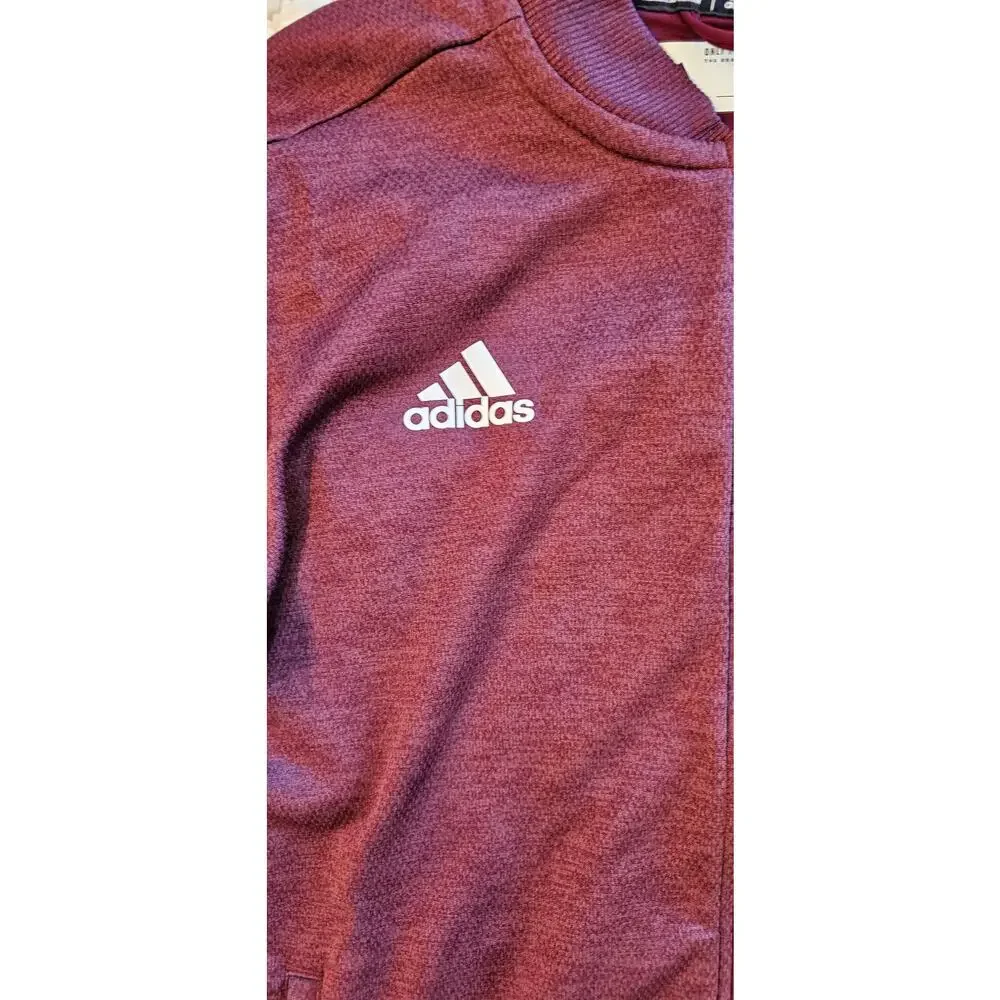 NWT Adidas Mississippi‎ State Bulldogs Alumni Full Zip Jacket Men Size L Maroon